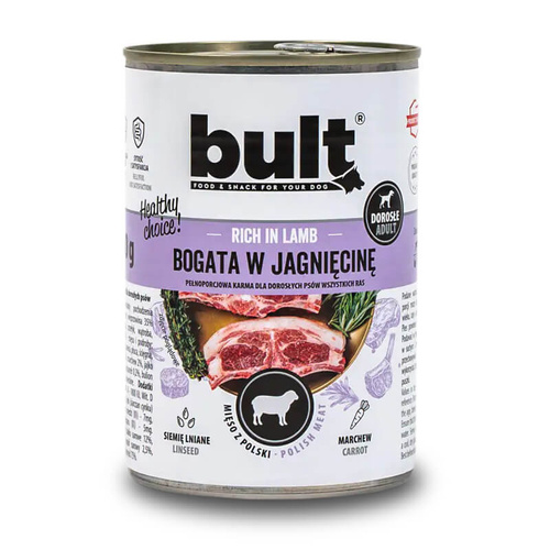 Bult Mokra Karma dla Psa Bogata w Jagnięcina 400g