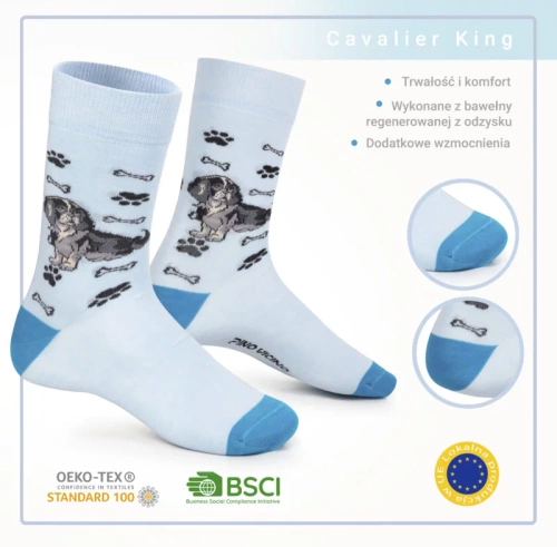 Skarpetki Cavalier King Charles Spaniel Rozm. 41/46 Skarpety