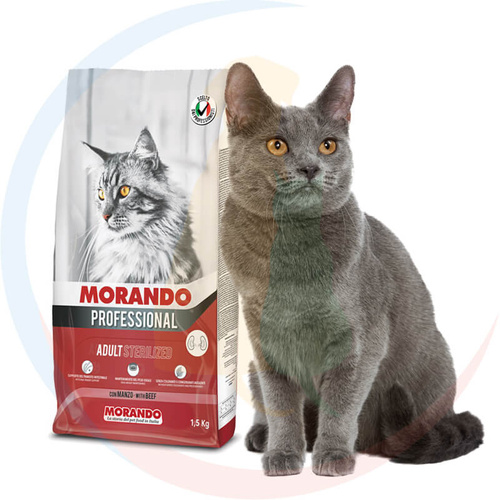 Morando Pro Sucha Karma dla Kotów po Sterylizacji z Wołowiną 1,5 kg