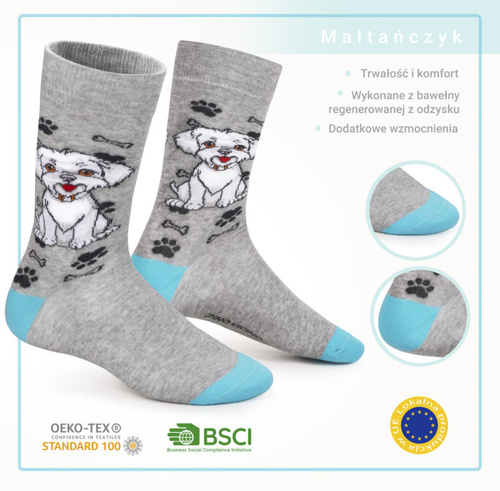 Skarpetki Maltańczyk Rozm. 41/46 Skarpety