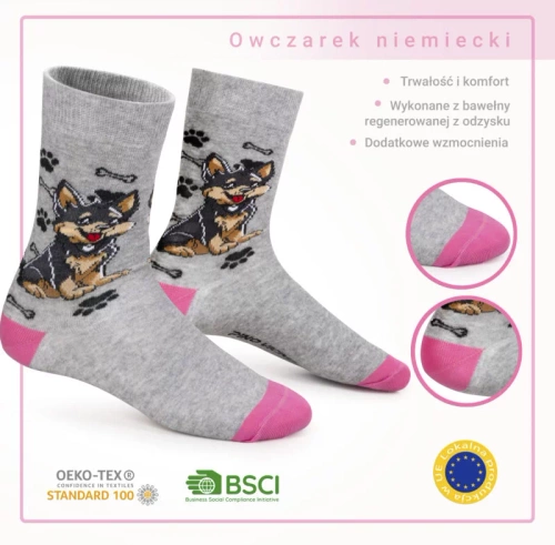 Skarpetki Owczarek Niemiecki Rozm. 35/40 Skarpety