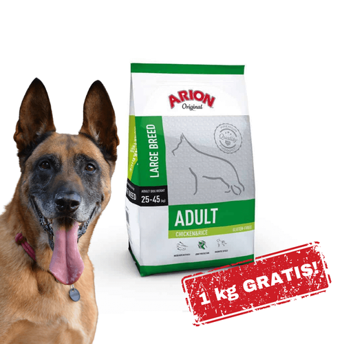 ARION Original Adult Large Chicken&Rice 12kg + 1kg GRATIS
