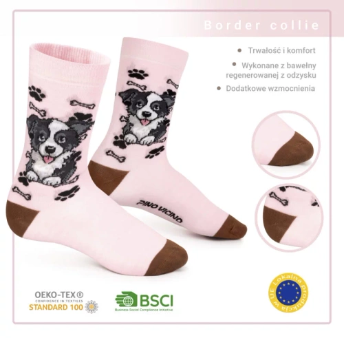 Skarpetki Border Collie Rozm. 35/40 Skarpety