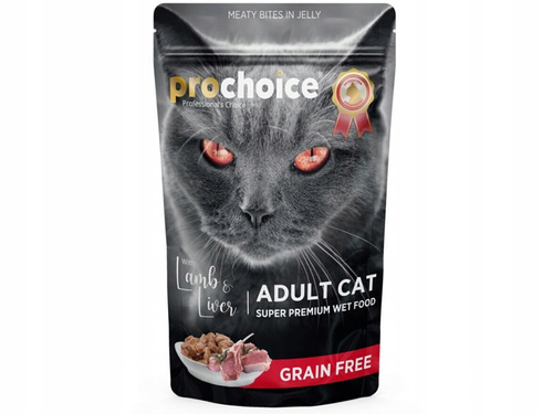 PROCHOICE Mokra Karma dla Kota Jagnięcina Wątróbka w Galaretce 85g