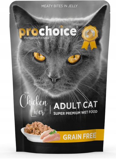 PROCHOICE Mokra Karma dla Kota Kurczak Wątróbka w Galaretce 85g