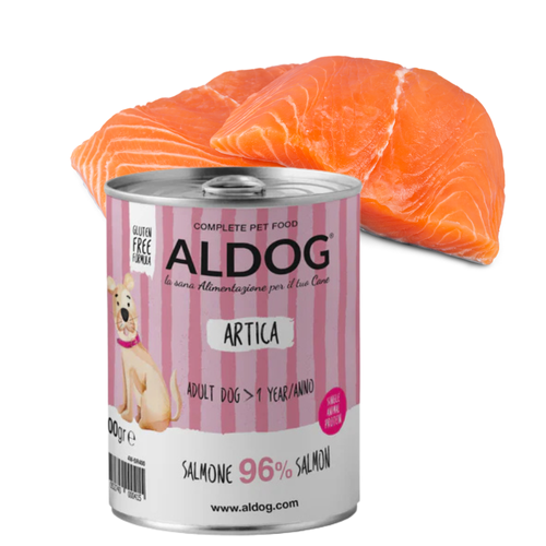 ALDOG Karma Mokra Monobiałkowa dla Psa Łosoś 400g