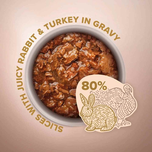 CLUB 4 PAWS Premium Selection Karma Mokra dla Kota KRÓLIK W SOSIE 85g