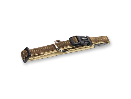 Obroża Nobby Soft Grip Brązowo-Beżowa M/L 25mm x 40-55cm