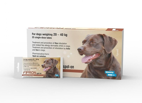 Bioveta Fipron L Krople Spot-On Przeciw Kleszczom dla Psa 20-40kg