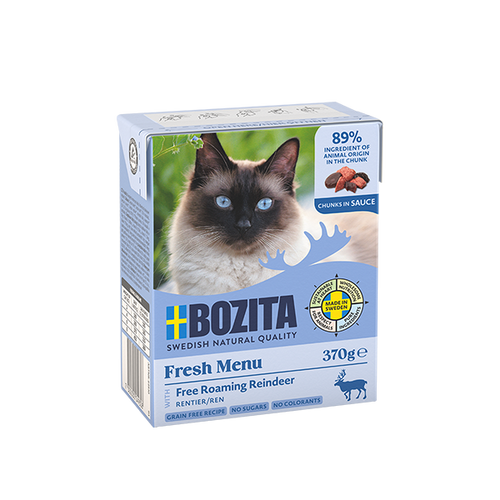 Bozita Mokra Karma dla Kotów z Reniferem w Sosie 370g