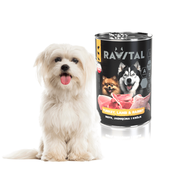 Ravital Digest Indyk z Jagnięciną i Królikiem 400g