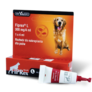 Fiprex Krople Dla Dużego Psa Na Pchły i Kleszcze Pipeta 4 ml L