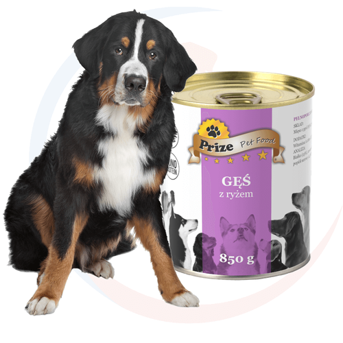 Prize Karma Mokra Dla Psa Gęś z Ryżem 850g