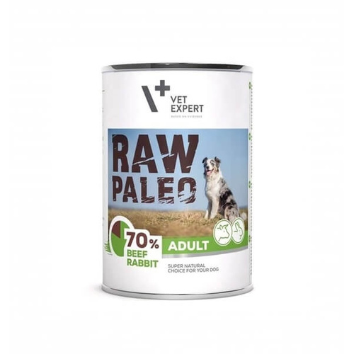 Vetexpert Raw Paleo Adult Wołowina z Królikiem 400g
