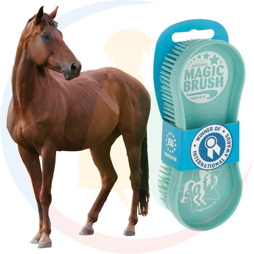 MagicBrush Szczotka dla Konia Soft Turquoise