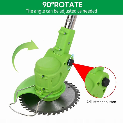 Bezprzewodowa Teleskopowa Podkaszarka do Trawy z Dwoma Akumulatorami