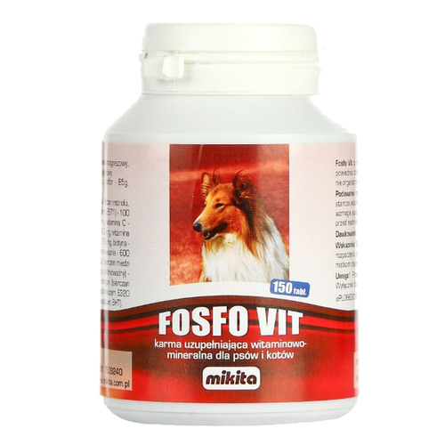 Mikita Fosfo Vit  150 Tabletek Dla Psa