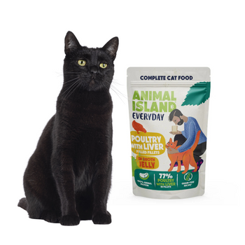 Animal Island Everyday Mokra Karma dla Kota Fileciki z Kurczaka z Wątróbką w Galaretce 85g