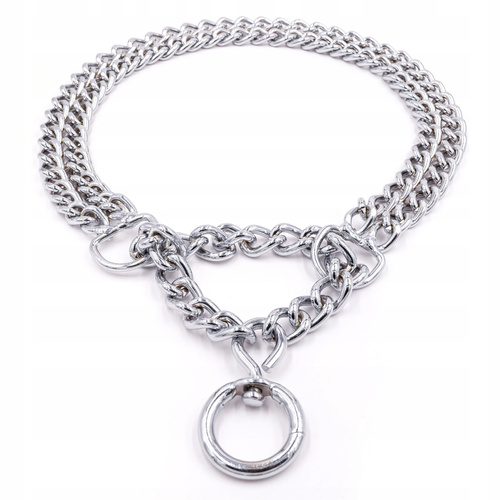 CHABA Obroża Kolia Półzaciskowa Zaciskowa Metalowa 65cm