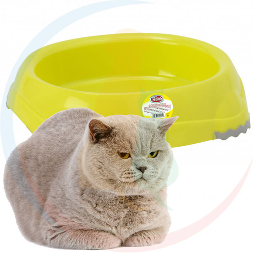 Pet Nova Miska Plastikowa dla Kotów 210 ml Żółta