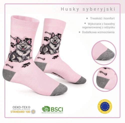 Skarpetki Husky Syberyjski Rozm. 35/40 Skarpety