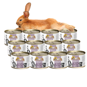 Prize Karma Mokra Dla Psa Królik 100% monoproteinowa  12 x 200g