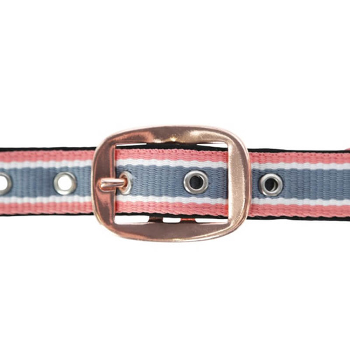 Covalliero Zestaw Kantar + Uwiąz dla Konia Cora Full Bezpieczny Karabińczyk Szarość/Róż/Biel