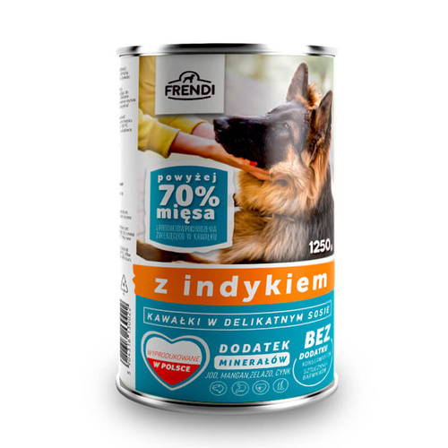 Frendi Kawałki w Sosie dla Psa 1250g Indyk