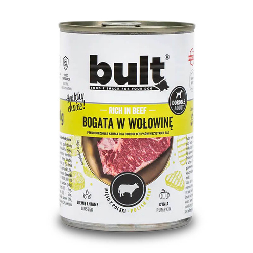 Bult Mokra Karma dla Psa Bogata w Wołowinę 800g