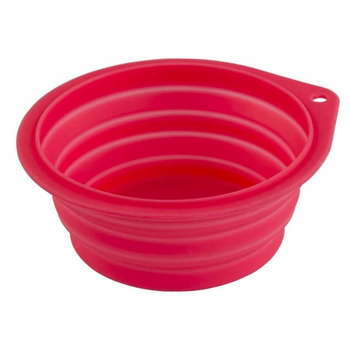 Kerbl Miska Silikonowa Składana Różowa 500ml