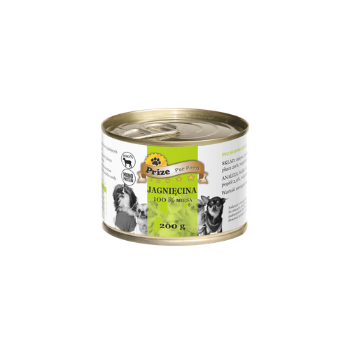 Prize Karma Mokra Dla Psa 100% Jagnięcina 200g