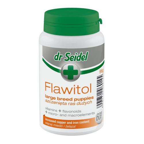 Flawitol Witaminy Dla Szczeniąt Ras Dużych 60 Tabletek