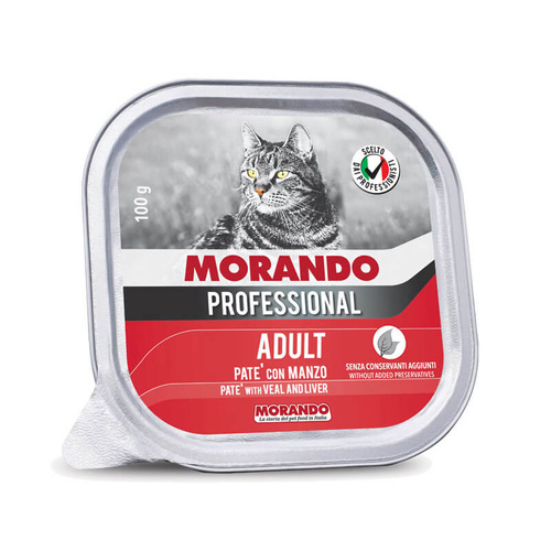 Morando Pro Mokra Karma dla Kota Pasztet Wołowina 100g