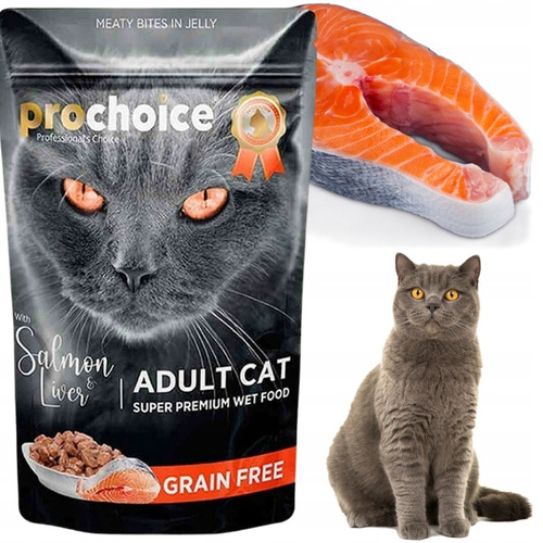 PROCHOICE Mokra Karma dla Kota Mix w Galaretce Saszetka 12x85g