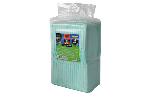 Bubu Pets Podkłady Higieniczne Zapach Trawy 60x60cm 40 sztuk