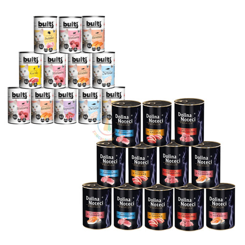 Dolina Noteci dla Kota 12 x 400g + BULTI dla Kota 12 x 400g