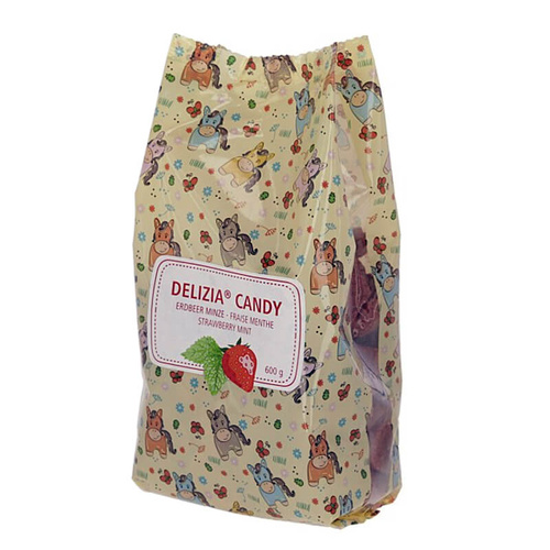 Delizia Candy Smakołyki dla Konia z Truskawką i Miętą 600g