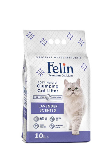 Felin Mineralny Żwirek Bentonitowy Lawenda 10 L 
