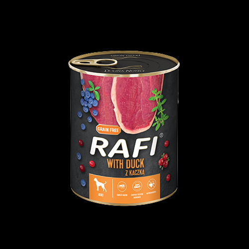 Dolina Noteci Rafi Classic Mokra Karma dla Psa Kaczka 800g