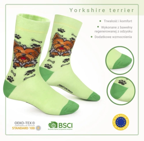 Skarpetki Yorkshire Terrier Rozm. 41/46 Skarpety