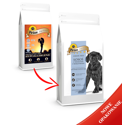 Prize Grain Free Puppy/Junior Large z Łososiem, Batatami i Warzywami 6kg