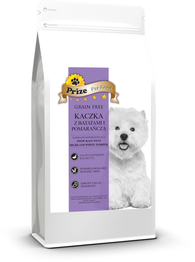 Prize West Highland White Terrier Adult Kaczka 2kg