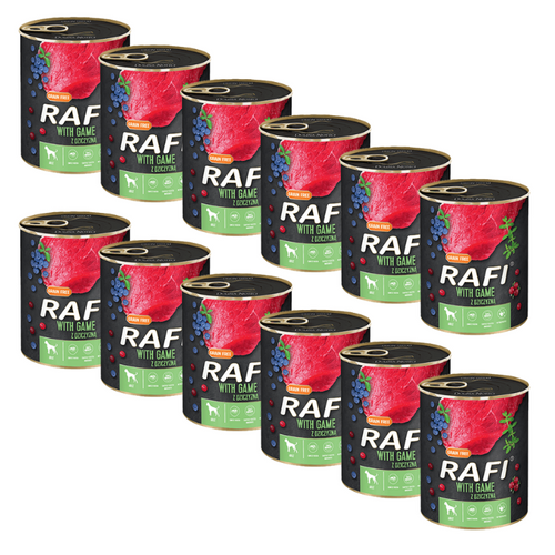 Dolina Noteci Rafi Classic Mokra Karma dla Psa Dziczyzna 12x800g