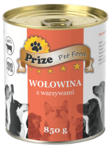 Zestaw Wołowy - Smakołyki i Mokra Karma Prize Pet Food
