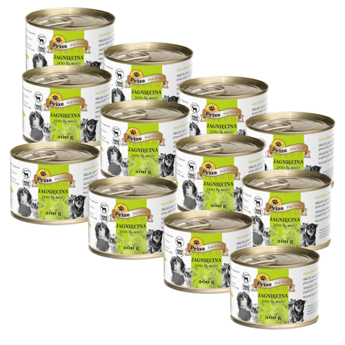 Prize Karma Mokra Dla Psa 100% Jagnięcina 12x200g