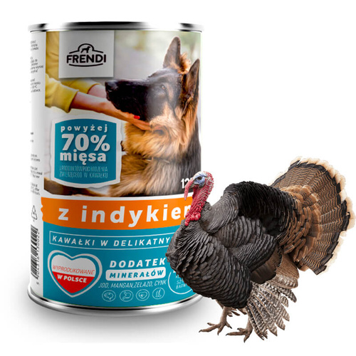 Frendi Kawałki w Sosie dla Psa 1250g Indyk