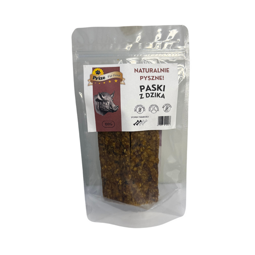 Paski z Dzika 100% 100g Prize Pet Food