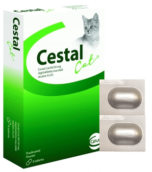Cestal Cat Flavour 2 Tabletki Odrobaczające dla Kota