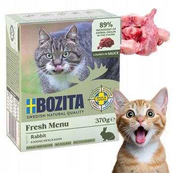 Bozita Mokra Karma dla Kotów z Królikiem w Sosie 370g