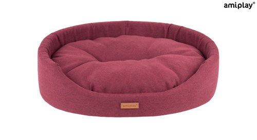 Amiplay Legowisko Owalne Montana L Bordowe